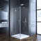 Duschkabine 70 x 90cm Duschtür Falttür mit Seitenwand Eckeinstieg Falttüren 6mm ESG Glas Duschabtrennung Eckdusche Eck-Duschkabine Drehtür