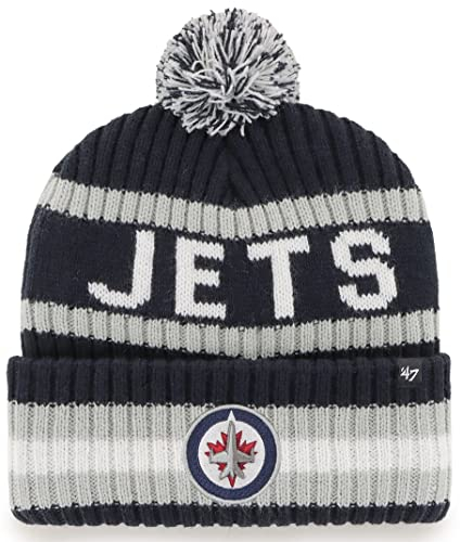 '47 Knit Beanie – Bering '47Brand, Winnipeg Jets Navy, Einheitsgr��e