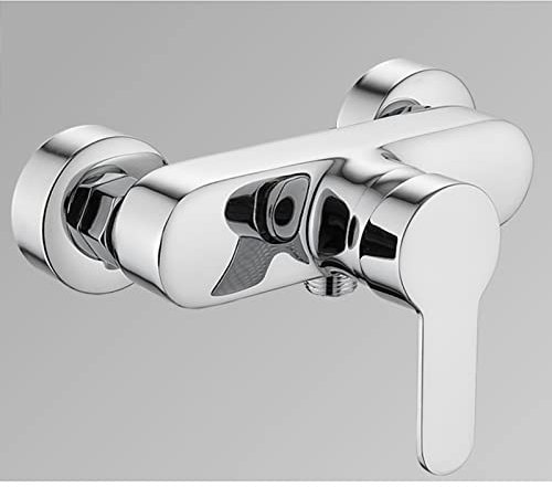 SHAUNI Rubinetto Doccia monocomando Doccia Miscelatore termostatico 1/2 Pollice Uscita Doccia Rubinetto Doccia a Parete Miscelatore Acqua Calda Fredda for Doccia, Cromo B (Color : Chrome A)