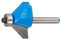 Router Bit 45 Degree 1/4in Router Bit Cutting Router Bit Round Shank Chamfer Tool with Top Bearing for Woodworking (1/4*5/8)