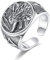 EUDORA Harmony Ball Wikinger Wolf Ring für Damen Herren, 925 Sterling Silber Wikinger von Valknut Ring Einstellbare Amulett Witcher Ring Vintage Schmuck Geschenk für Frauen Frau Ehemann Mutter Vater