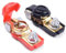 AUTOZOCO Terminal bornes de desconexión rápida batería, Conectores de batería de desconexión rápida, Bornes de batería liberación rápida, Terminales de desconexion fácil, 12V, Rojo y negro