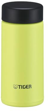 Bouteille isotherme Tiger MMP-W Tiny Easy-to-Carry, ultra légère, petites capacités, facile à laver, sans BPA, conservation froid 24h et chaud 12h, conçue au Japon (jaune soleil, 200 mL)