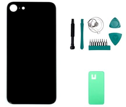 kaputt.de Backcover kompatibel mit Apple iPhone 8 schwarz Set