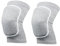 EIHI Ginocchiere, Ginocchiere morbide, Ginocchiere Elastiche Unisex, Ginocchiere Elastiche Antiscivolo per Danza, Calcio, pallavolo, Basket, Yoga, Confezione da 2 (Grey)