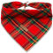 Lionheart glory Hundehalstuch 1 Päckchen waschbar weiche Baumwolle Weihnachten Lätzchen Schal, einstellbar Kerchief Quadratische Hund Halstücher für Groß Hunde Kariert Halstücher