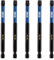 Rennie Tools T30 TX30 Schlagschrauber-Bit-Set, 100 mm lang, strapazierfähig, magnetisch, Torx-Schraubendreher-Bit-Set, schwarz oxidbeschichtete Torx-Schlagschrauber-Bits, Torx-Bit-Set, 5 Stück