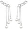 ankbrats Perlenohrringe Silber 925 mit Anhänger Damen, Süßwasserperlen Lange Tropfen Ohrstecker mit Quaste, Nickelfrei Ohrringe Silber 925 Stecker für Frauen Weihnachten