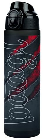 Baagl Kinder Trinkflasche, Auslaufsichere Wasserflasche 700ml, Schule und Sport Flasche für Jungen, Mädchen, Vielseitige und Praktische Flasche mit verschließbarem Deckel (Volcano)