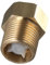 Clapet anti-retour en laiton Clapet anti-retour unidirectionnel Filetage femelle 1/2 vers filetage mâle 1/2 Clapet anti-retour anti-retour Accessoires durables for tuyaux d'huile, d'eau et de gaz