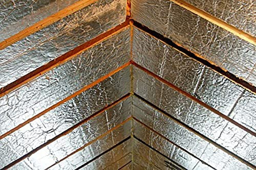 Foil Insulation Bubble Wrap for Attics Lofts Floors Sheds Caravans Boats Greenhouses Self Adhesive Vapour Barrier Easy Install (Size: 1x30m/3.2x98.4ft)