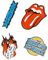 Grupo Erik - Pack de 4 Pins Rolling Stones | Goodies, Accessoires Rolling Stones