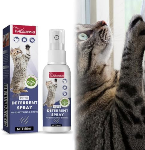 OnseToday Cat Deterrent Spray, 50ML Cat Repellent Citrus Spray Indoor, Anti Cat Scratch Spray for Furniture, Pet Behave Spray to Protect Furniture, Sofa, Rug, Curtain
