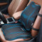 FORTEM Cojín para Asiento De Coche Y Soporte Lumbar, Cuña Ergonómica De Espuma Viscoelástica, Respaldo Cómodo para Conducir, Base Antideslizante, Correas Ajustables, Funda Lavable