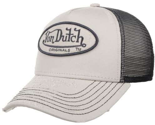 Von Dutch Trucker Kiruna Snapback Cap Grey Black