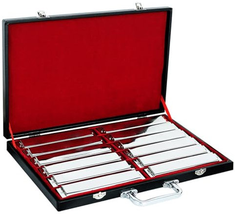 Mundharmonika-Set 24-Loch Polyphone Mundharmonika Professionelle Leistung 7-Ton/12-Ton Set Geschenkbox(7-p set)