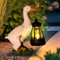 Garten Deko Figuren für Außen mit Solar Laterne – Lustig Wasserdicht Solarlampe Figur Gartendeko für Draußen Balkon Terrassen, Ostern Geschenke für Frauen Mutter Oma Mädchen (Ente)