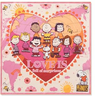 CODELLO Women Nicki Silk Peanuts Heart rot-53X53C - 53X53CM