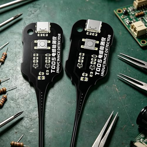 2 Pezzi Tester Di Induttanza, Misuratore Di Capacità Portatile, Tester Di Componenti Elettronici, Preciso Controllo, Per Elettricista Tecnico Scheda Madre Circuito Bobina Altoparlante PC