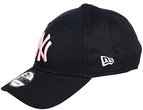 New Era New York Yankees League Essential Black Pink 9Forty Adjustable Cap - One-Size