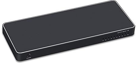 KanaaN HDMI 2.0 Splitter 1x8 | Unterstützt 4K 3D HDMI 2.0 HDCP 2.2 | Kompatibel mit DVD- oder Blu-ray-Playern, Xbox, Playstation, PC etc.