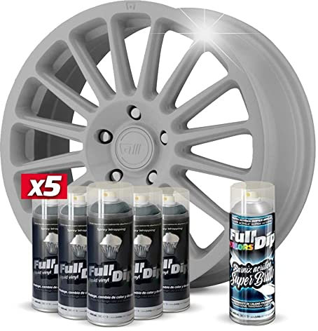 AutoFullCar Pack 5 Sprays Full Dip Nardo Grey Brillo