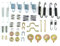 Rear Handbrake Shoe Fitting Kit For Landcruiser HDJ80/HDJ100 4.2TD 90-07