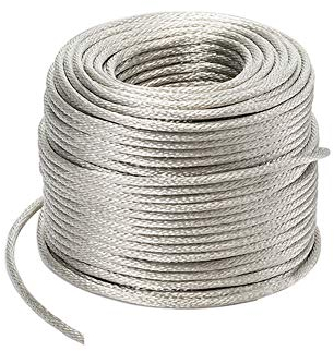 XMRISE Trenzado de Alambre de Cobre de Drenaje de Plomo Cable eléctrico Trenzado Redondo Desnudo Flexible Conductor de Puesta a Tierra estañado 5m