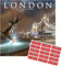 London Kalender 2021 | Quadratischer Wandkalender | 16 Monate | mit Organisationsaufklebern