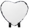 MR.R Sublimationsrohlinge Schiefertafel Schieferplatte Herzform Kundenspezifischer Bilderrahmen Neuheit für Hochzeit, Foto Schiefer, Babygeburt, 5,95 x 5,95 Zoll 15 x 15 cm