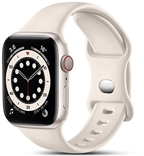 CeMiKa Kompatibel mit Apple Watch Armband 41mm 40mm 38mm 42mm, Ersatz Silikon Sport Armbänder Kompatibel mit iWatch Armband Series 10 9 8 7 6 5 4 3 2 1 SE, Damen Herren, Polarstern