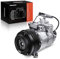 Frankberg Compresor de aire acondicionado con embrague Diesel Compatible con Serie 3 E90 E91 E92 E93 Serie 1 E81 E82 E87 E88 5 Series E60 E61 X1 E84 SLK R172 Viano W639 incl. aceite premezclado