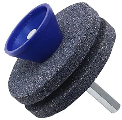 SPORTARC Aiguiseur de lame de tondeuse à gazon universel plus rapide pour meulage et coupe rotative - Outil de jardin double couche - Gris