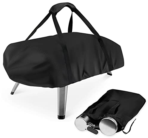 Iptienda Pizza Oven Cover for Ooni Fyra 12, Waterproof Outdoor Pizza Oven Cover Portable Pizza Oven Accessories - 72x40x16cm(Black)