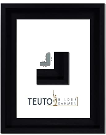 TEUTO BILDERRAHMEN Leinwandrahmen Lana Schwarz 100 x 140 cm Leerrahmen für Leinwand