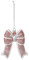 Inge-glas Christbaumschmuck Schleife 12cm Kunststoff bruchsicher Weihnachtskugeln Weihnachtsbaum rosa