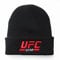Beanie Damen Warm Weich UFC, Dicke Classic Wollmütze Herren, Flauschige Geschenke Herren Mütze Winter für Teenager-Black||One Size