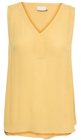 KAFFE Damen Top KAamber Damen Tank Top Ärmellos Sommer Oberteile V-Ausschnitt BlusentopTanktops Bluse Ärmellos