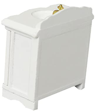 Hoement Ensemble De Salle De Bain Miniature pour Maison De Poupée Meuble Lavabo Compact pour Décoration Intérieure 1/12