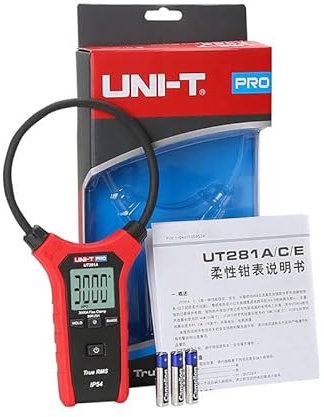 UNI-T UT281A UT281C UT281E AC 3000A Digital Flexible Clamp Meter Multimeter Handheld Voltage Current Resistance Test Backlight.(UT281B)