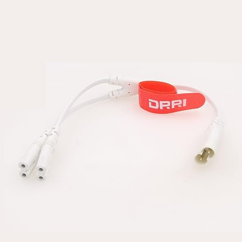DRRI IEC320 C8 auf Dual C7 Y Splitter AC Netzkabel für Drucker, Digitalkameras, Apple TV, PlayStation4