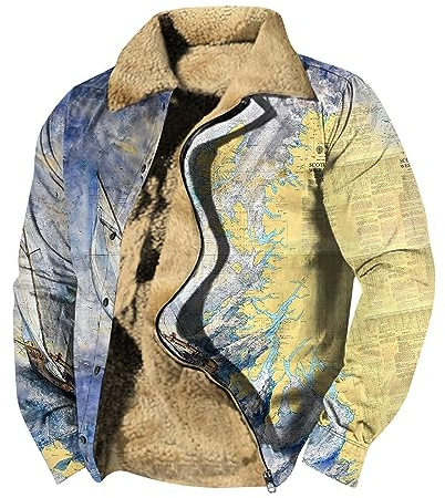 Generisch Hoodie, Herren Kapuzenjacke Mit Reißverschluss Verdickte Langarm Kapuzenpullover Sweatjacke Winter Warm Hooded Sweatshirt Tasche Zip Hoodie Coole Pullover Gaastra Hoodie (4XL, Himmelblau)