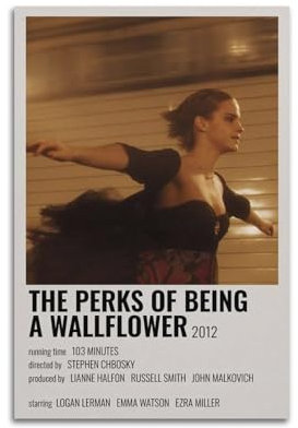 GLUC The Perks Of Being A Wallflower Poster, klassisches Film- und Fernsehposter, Album, Poster, Teenagerzimmer, Wanddekoration, 30 x 45 cm, ungerahmt