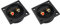 Jopto 2PCS 2-Way Square Speaker Terminal Box DIY Home Car Stereo Binding Post Terminal Cable Connector Screw Type Speaker Junction Board Acoustic Component Subwoofer Plugs Back Panel Universal Block