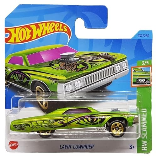 Hot Wheels - Layin´Lowrider - HW Slammed 3/5 - HKJ08 - Short Card - hellgrün metallic - Mattel 2023 - 1:64