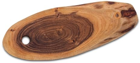 Baumscheibe 34x16cm o. 52x24cm Servierbrett Schneidebrett Holz Serviertablett Deko Akazie massiv Größe 34 x 16 cm