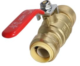 1 Pcs XFITTING Push Fit 3/4 Inch x 3/4 Inch Push Fit Ball Valve Red, Hot,