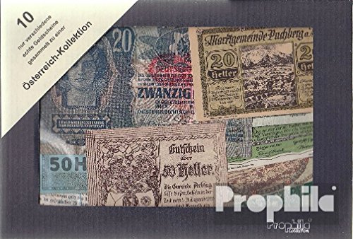 Prophila Collection Geldschein Österreich 10 Verschiedene Geldscheine (Banknoten für Sammler - kein Zahlungsmittel)