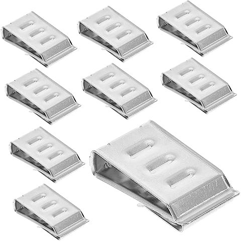 Homoyoyo 20stücke Teiliges Edelstahl-kabelclip Solarmodule Korrosionsbeständige Photovoltaik-kabelhalter Mit Starker Fixierung Federklammern-sicher Für Elektrische Leitungen Und Sauberes