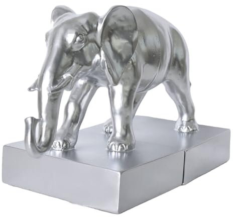 Palazzo Serre-livres en forme d'éléphant argenté cw990
